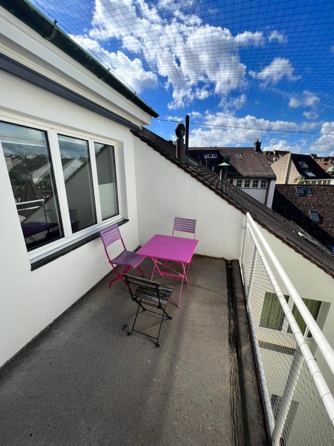City Center Rooftop Balcony-Studio At Town Hall Basel Exteriör bild