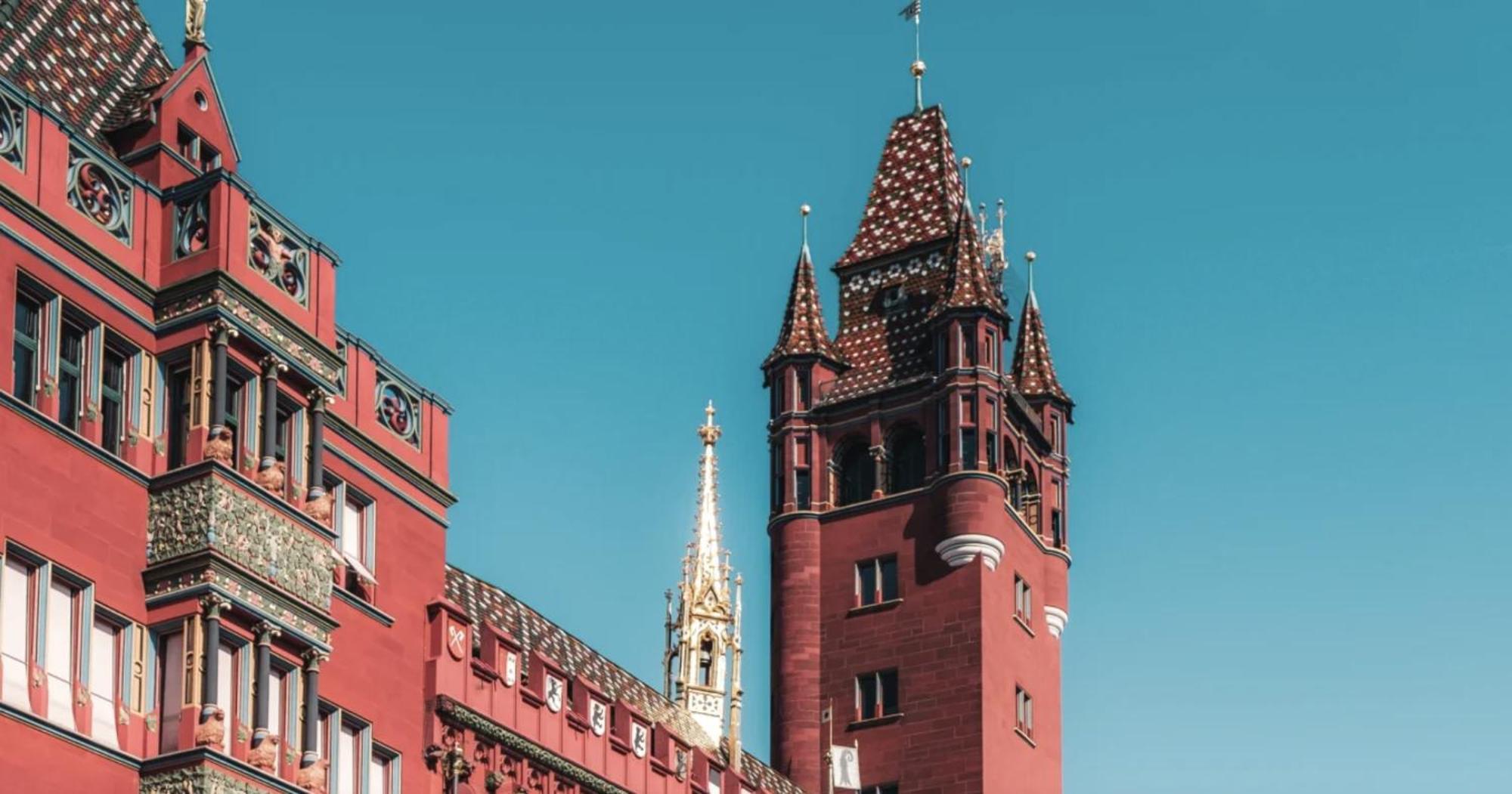 City Center Rooftop Balcony-Studio At Town Hall Basel Exteriör bild