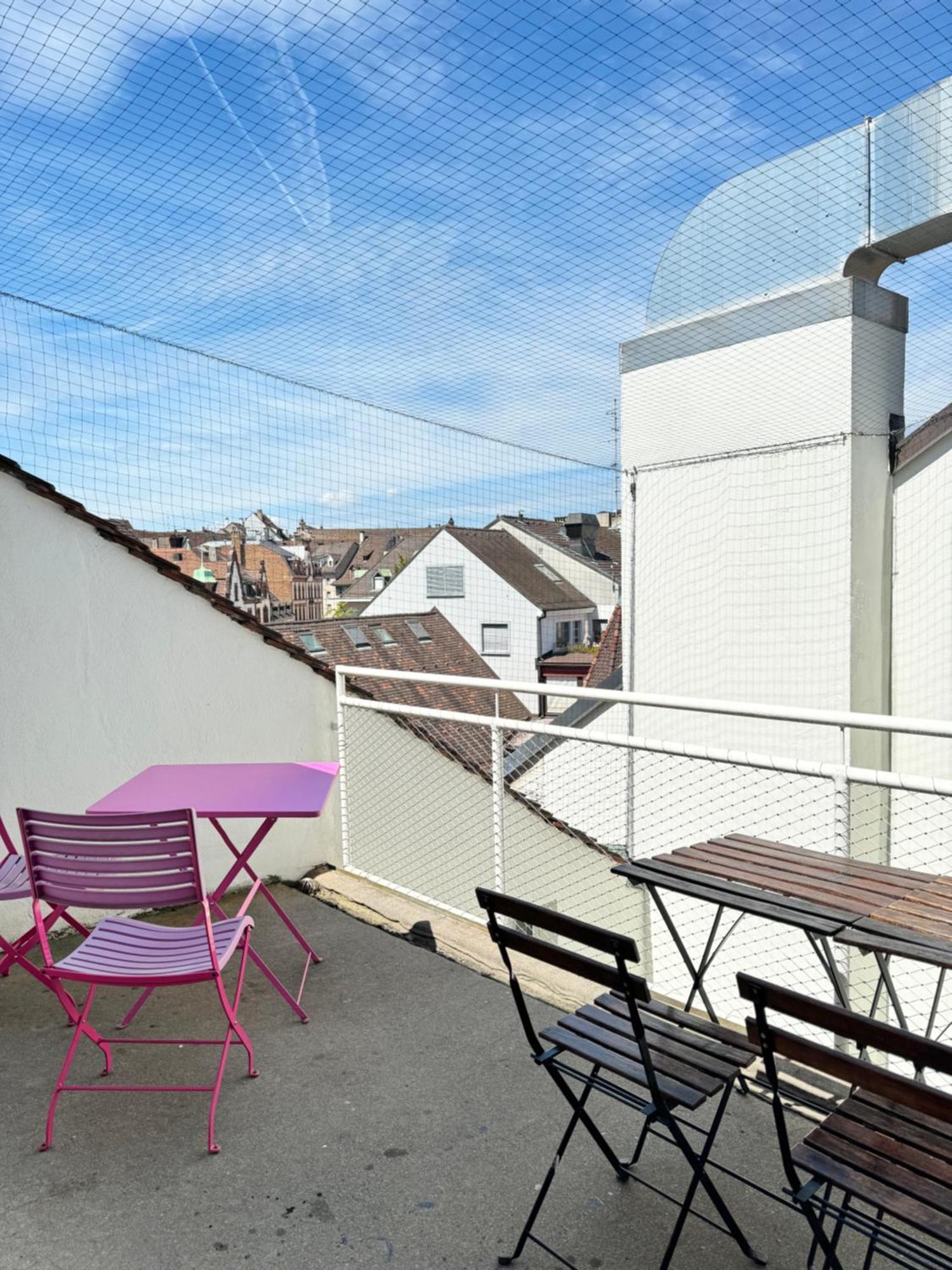 City Center Rooftop Balcony-Studio At Town Hall Basel Exteriör bild
