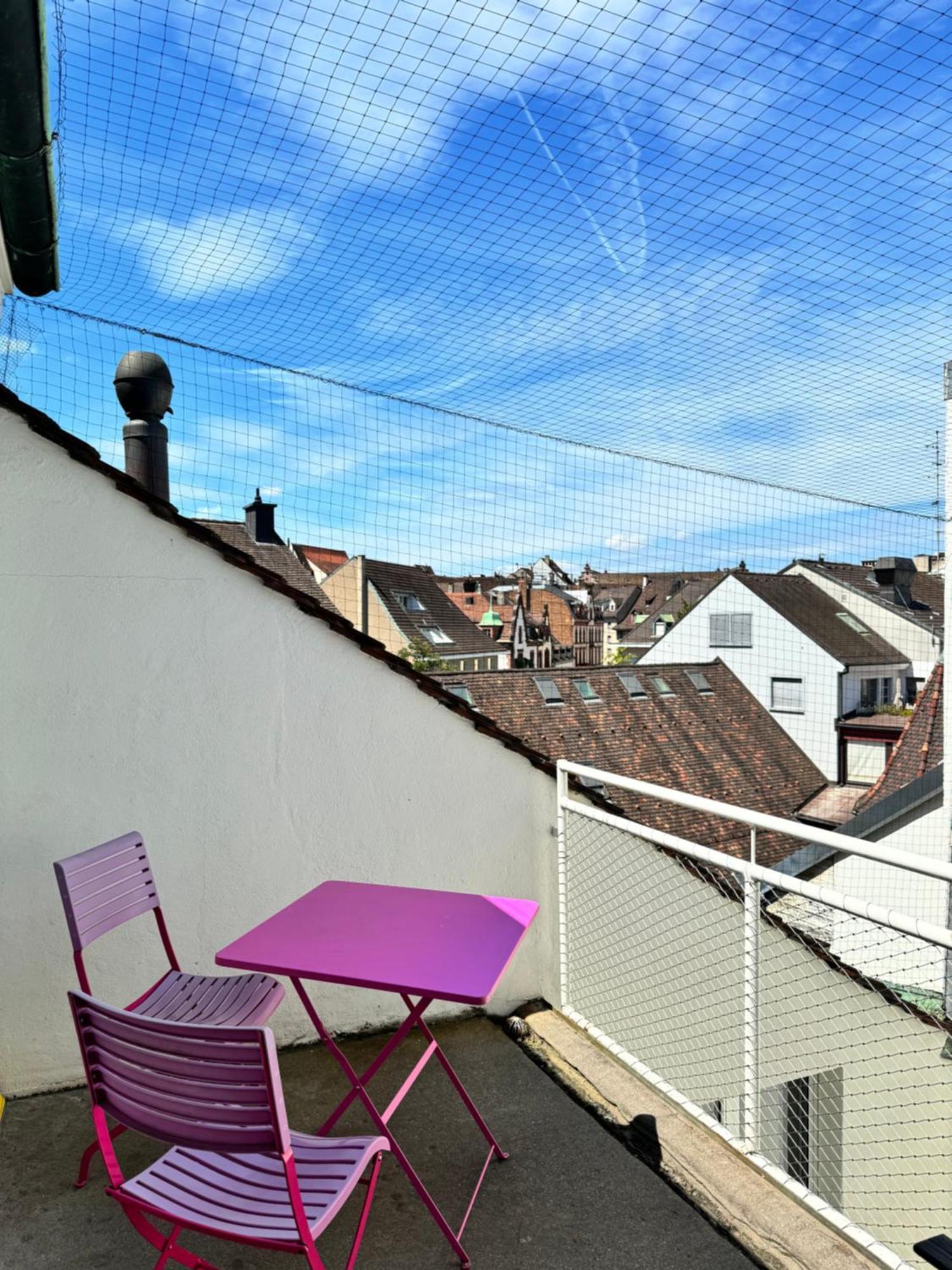City Center Rooftop Balcony-Studio At Town Hall Basel Exteriör bild